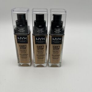 3-NYX Can't Stop Won't Stop Full Coverage Foundation - Buff 1 fl oz